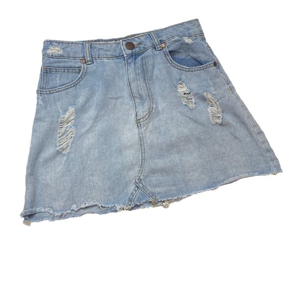 Old Navy Cotton On Women Multi Denim Ruffle Mini Skirt 4Pc Lot Set Size M/S/6/26 - Picture 5 of 8